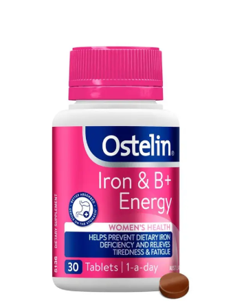 Ostelin Iron & B+ Energy 30 Tablets