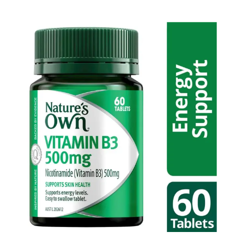 Nature's Own Vitamin B3 500mg 60 Tablets