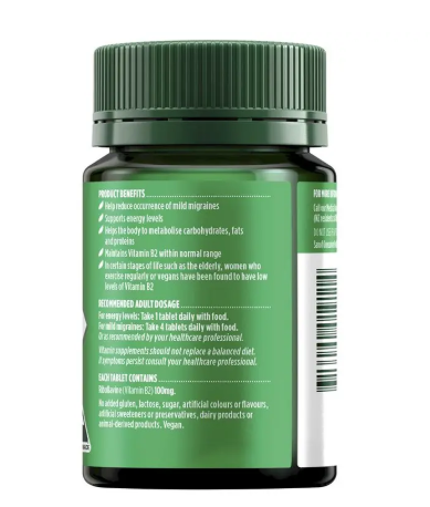 Nature's Own Vitamin B2 100mg 100 Tablets