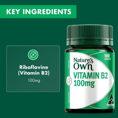 Nature's Own Vitamin B2 100mg 100 Tablets