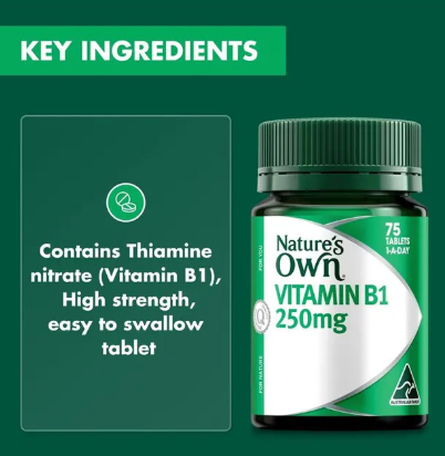 Nature's Own High Strength Vitamin B1 250mg 75 Tablets