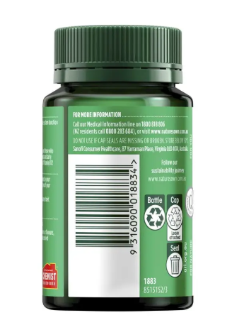 Nature's Own High Strength Vitamin B12 1000mcg 120 Tablets Exclusive Size