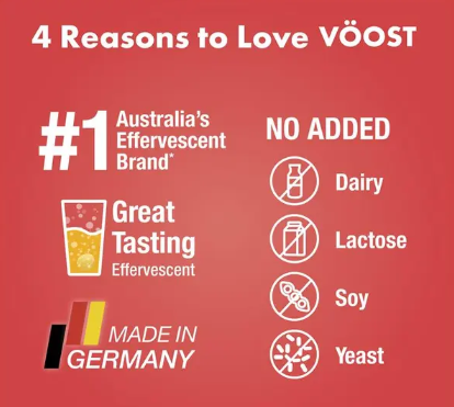 Voost Mega B Complex Effervescent Tablets 20 Pack