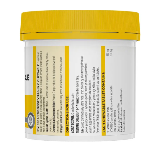 Swisse Vitamin C 500mg 310 Chewable Tablets