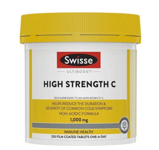 Swisse High Strength Vitamin C 1000mg 250 Tablets Exclusive Size