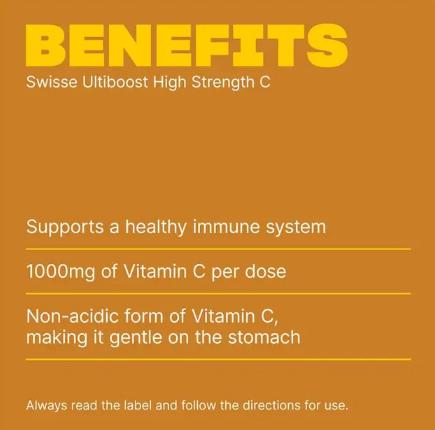 Swisse High Strength Vitamin C 1000mg 250 Tablets Exclusive Size