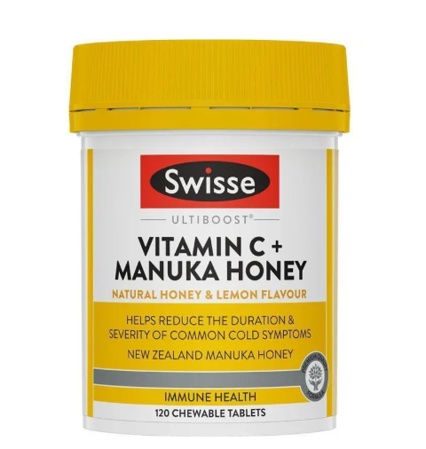 Swisse Vitamin C + Manuka Honey 120 Tablets