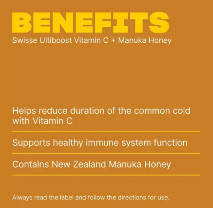 Swisse Vitamin C + Manuka Honey 120 Tablets