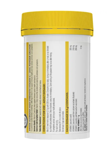 Swisse Vitamin C + Zinc Powder Orange 150g