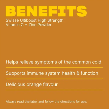 Swisse Vitamin C + Zinc Powder Orange 150g