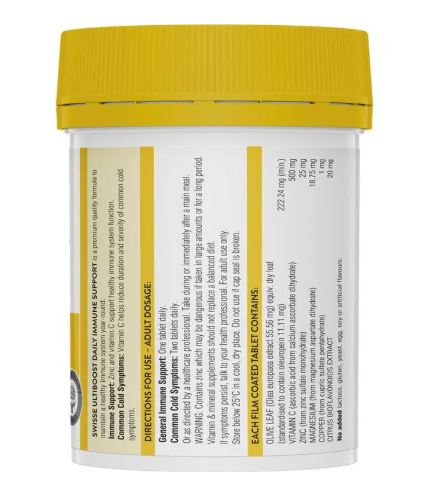 Swisse Daily Immune Support 120 Tablets Exclusive Size