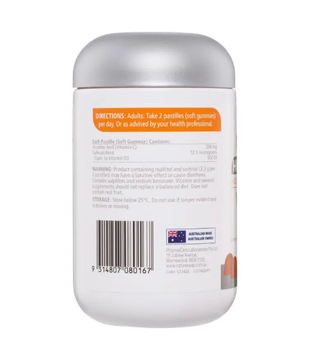 Nature's Way Adult Vita Gummies Sugar Free High Strength Vitamin C 65 Gummies