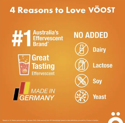 Voost Vitamin C Effervescent 60 Pack Exclusive Size