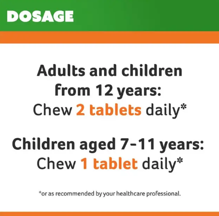 Cenovis Sugarless C 500mg 300 Orange Flavour Chewable Tablets