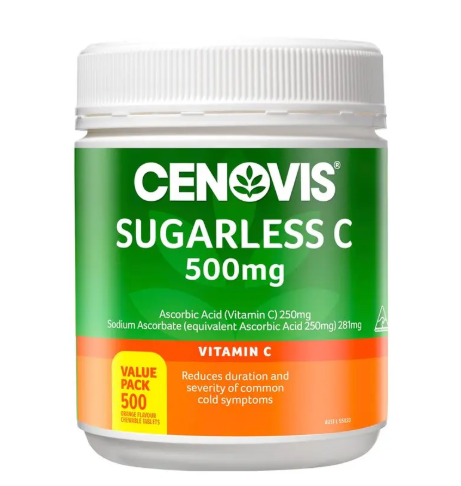 Cenovis Sugarless C 500mg Chewable 500 Tablet Exclusive Size