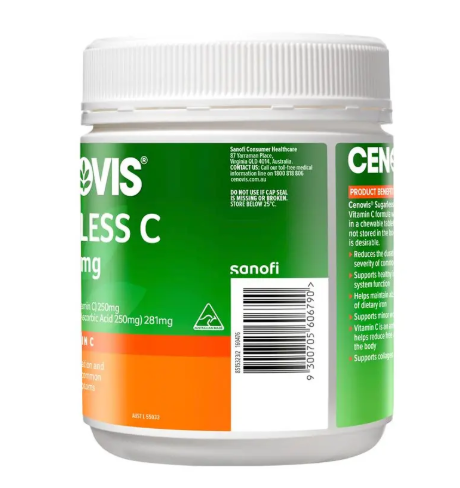 Cenovis Sugarless C 500mg Chewable 500 Tablet Exclusive Size