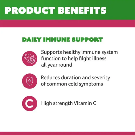 Cenovis Chewable Mega Vitamin C 1000mg Berry 120 Tablets Exclusive Size