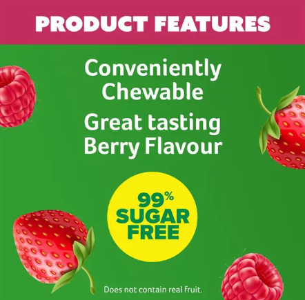 Cenovis Chewable Mega Vitamin C 1000mg Berry 120 Tablets Exclusive Size