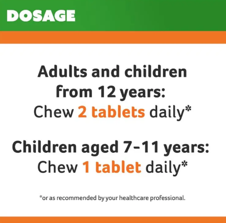 Cenovis Sugarless C 500mg 100 Orange Flavour Chewable Tablets