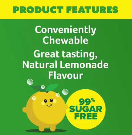 Cenovis Kids Chewable Vitamin C 250mg Lemonade 150 Tablets