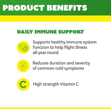 Cenovis Chewable Mega Vitamin C 1000mg Lemon Lime 60 Tablets