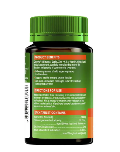 Cenovis Echinacea, Garlic, Zinc + C 125 Tablets