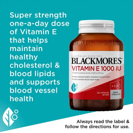 Blackmores Vitamin E 1000IU 100 Capsules