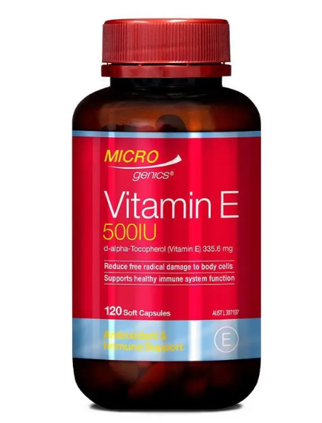 Microgenics Vitamin E 500IU 120 Capsules