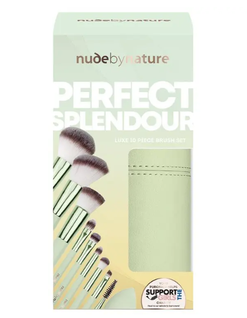 Nude By Nature Perfect Splendour 10 Piece Brush Set XMAS 2024