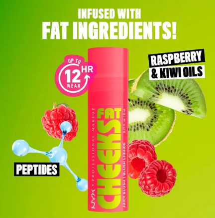 NYX Fat Cheeks Blush Bouncin Berry