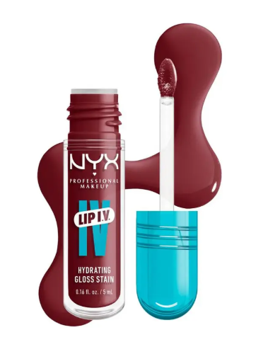 NYX Lip IV Hydrating Gloss Stain Drippin In Rose
