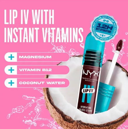 NYX Lip IV Hydrating Gloss Stain Mocha Me Wet
