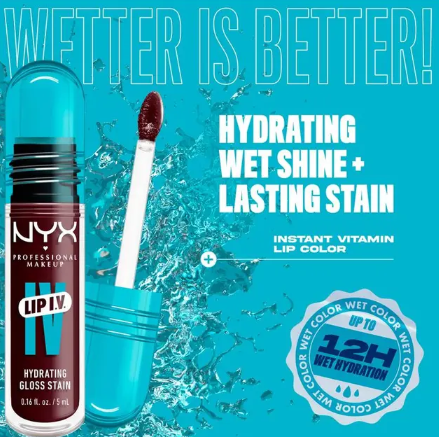 NYX Lip IV Hydrating Gloss Stain Mocha Me Wet