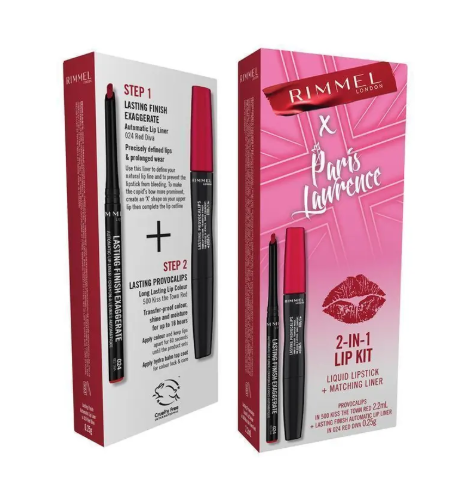 Rimmel x Paris Lawrence Limited Edition Lip Kit Red Diva