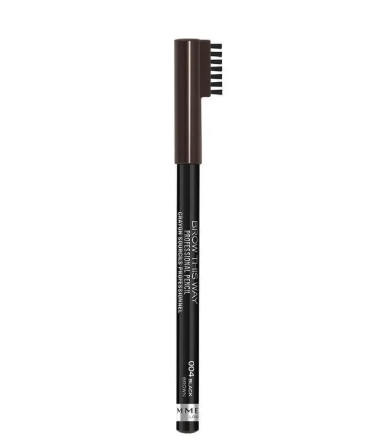 Rimmel Brow This Way Professional Pencil 004 Black Brown