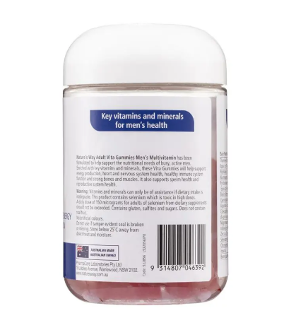 Nature's Way Adult Vita Gummies Mens Multivitamin 100 Gummies