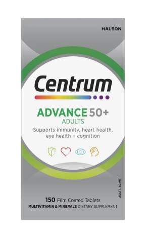 Centrum Advance 50+ 150 Tablets Exclusive Size