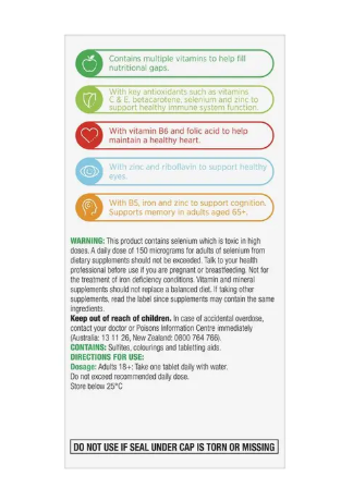 Centrum Advance 50+ 150 Tablets Exclusive Size