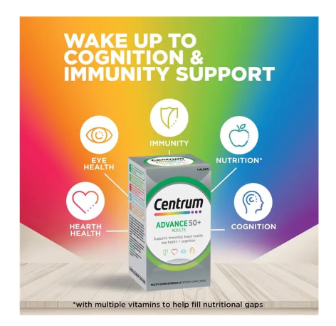 Centrum Advance 50+ 150 Tablets Exclusive Size