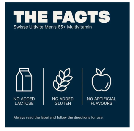 Swisse Mens Multivitamin 65+ 60 Tablets