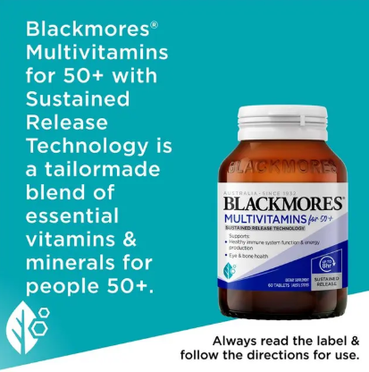 Blackmores Multivitamin For 50+ Sustained Release 60 Tablets