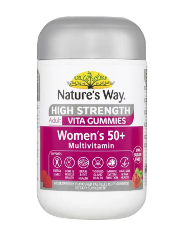Nature's Way Adult Vita Gummies High Strength 50+ Womens Multi 60 Gummies