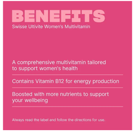 Swisse Womens Multivitamin 60 Tablets