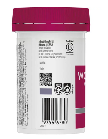 Swisse Womens Multivitamin 50+ 60 Tablets