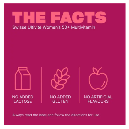 Swisse Womens Multivitamin 50+ 60 Tablets