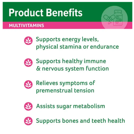 Cenovis Once Daily Women's Multi + Energy Boost 50 Capsules