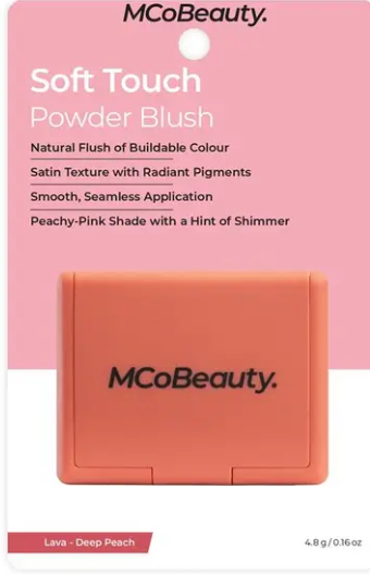 MCoBeauty Soft Touch Powder Blush Bella Vita Dusty Rose SHIRNK