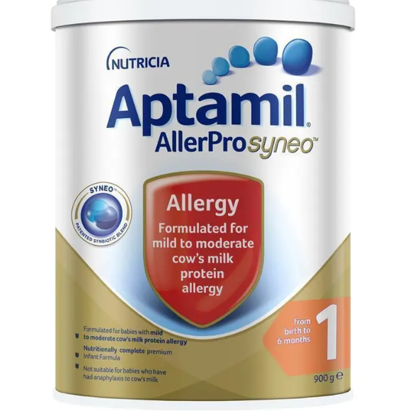 Aptamil AllerPro Syneo 1 Allergy Premium Baby Infant Formula From Birth to 6 Months 900g