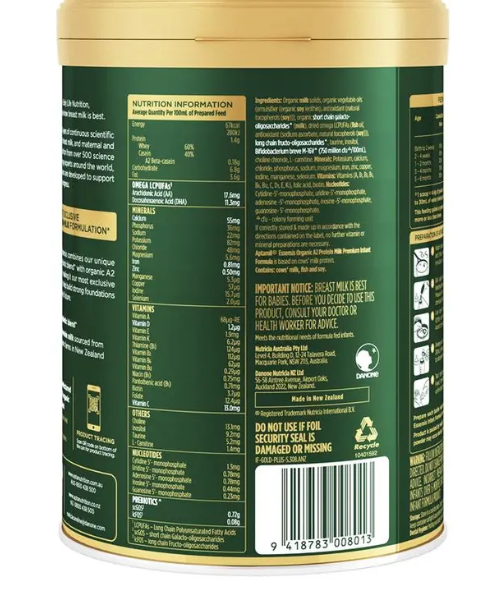 Aptamil Essensis Organic A2 Protein Milk 1 Premium Infant Formula From Birth to 6 Months 900g