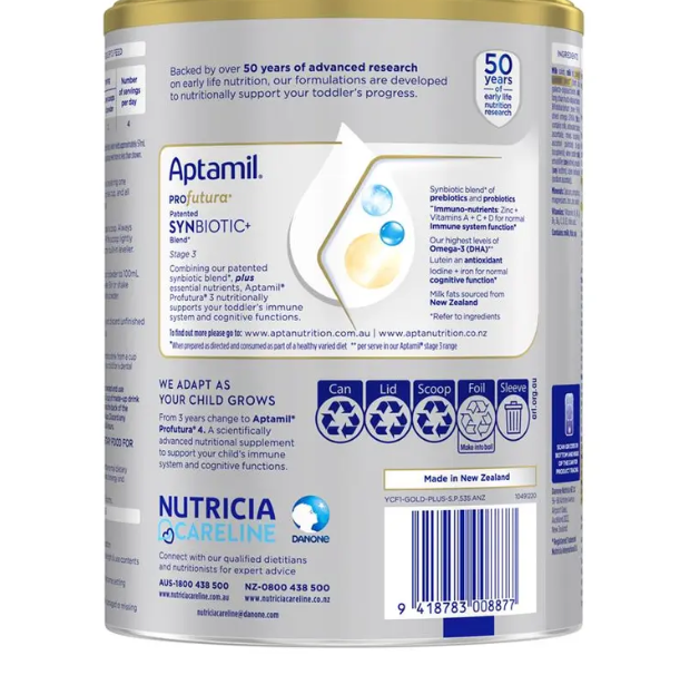 Aptamil Profutura Synbiotic+ Stage 3 Toddler Formula 900g
